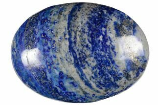 2.1" Polished Lapis Lazuli Palm Stone - Pakistan - Crystal #187649