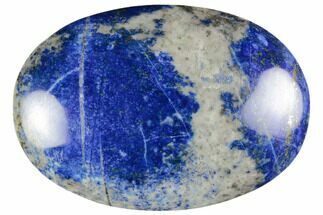 2.3" Polished Lapis Lazuli Palm Stone - Pakistan - Crystal #187654