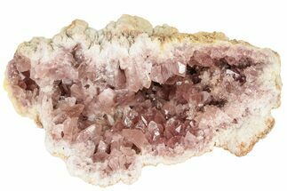 Sparkly, Pink Amethyst Geode Half - Argentina #195429