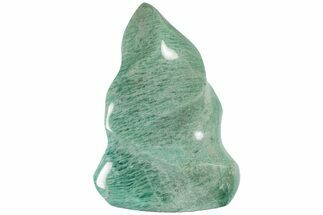 6.1" Polished Amazonite Flame - Madagascar - Crystal #181907