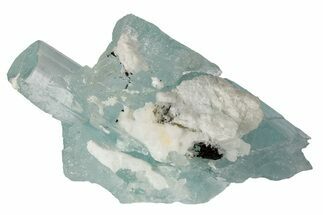 Gemmy, Sky-Blue Aquamarine Crystal Cluster - Pakistan #198237
