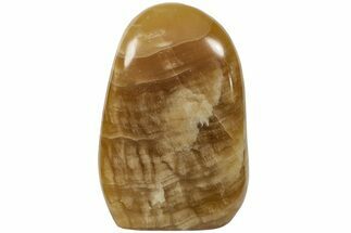5.4" Free-Standing, Polished Brown Calcite - Crystal #198814