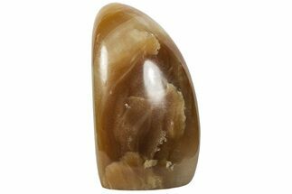 4.4" Free-Standing, Polished Brown Calcite - Crystal #198818