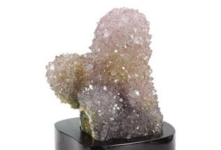 Tall, Amethyst Stalactite Formation With Wood Base #121285