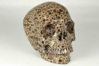 Polished, Brown Wavellite Skull #199599