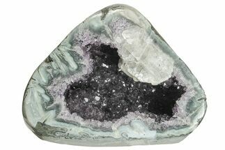 Purple Amethyst Geode With Polished Face - Uruguay #199738