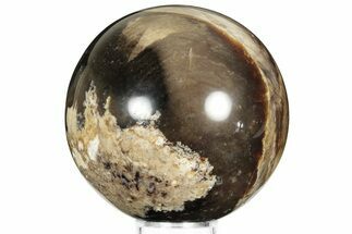 Polished Black Opal Sphere - Madagascar #200601