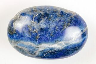 Polished Lapis Lazuli Palm Stone - Pakistan #187616