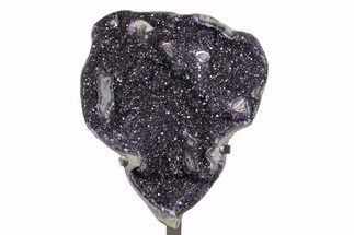 19.6" Stunning Amethyst Geode on Metal Stand - Uruguay - Crystal #199663