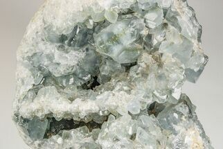 7.4" Sky Blue Celestite Geode - Large Crystals - Crystal #201490