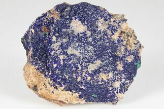 Druzy Azurite and Malachite on Matrix - Morocco #202693