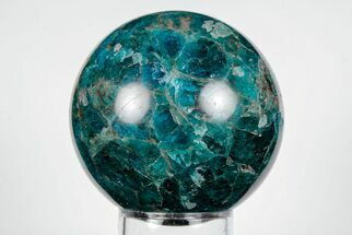 Bright Blue Apatite Sphere - Madagascar #198692