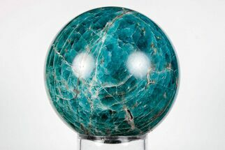 Bright Blue Apatite Sphere - Madagascar #198701