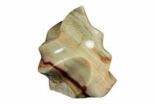 4.8" Colorful, Polished Polychrome Jasper "Flame" - Madagascar - Crystal #203631