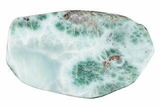 2.9" Polished, Sea-Blue Larimar Slab - Dominican Republic - Crystal #202894