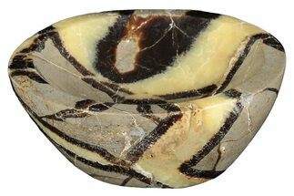 4.7" Polished Septarian Bowl - Madagascar - Crystal #204664