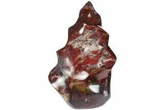 6.8" Colorful, Polished Ocean Jasper Flame - Madagascar - Crystal #205460