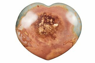 Wide, Polychrome Jasper Heart - Madagascar #205399