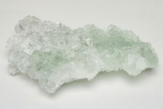 4.7" Glass-Clear, Green Cubic Fluorite Crystals - China - Crystal #205561