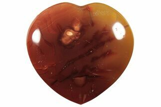 Colorful Carnelian Agate Heart #205315