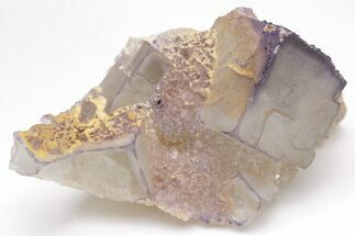 Purple Edge Fluorite Crystal Cluster - Qinglong Mine, China #205494