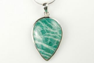 Amazonite Pendant (Necklace) - Sterling Silver #206316
