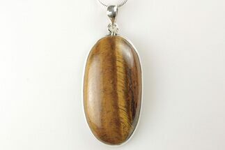 Tiger's Eye Pendant (Necklace) - Sterling Silver #206337