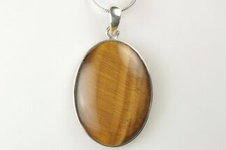 Tiger's Eye Pendant (Necklace) - Sterling Silver #206340