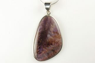 Cacoxenite Amethyst Pendant (Necklace) - Sterling Silver #206379