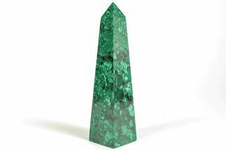 Tall, Polished Malachite Obelisk - Congo #207764