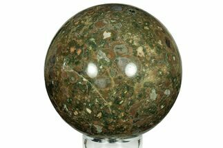 Polished Rainforest Jasper (Rhyolite) Sphere - Australia #208027