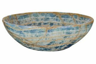 Polished, Blue Calcite Bowl - Argentina #209154