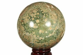 Polished Rainforest Jasper (Rhyolite) Sphere - Australia #209247