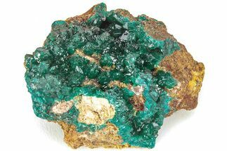 Sparkling Dioptase Crystal Cluster - N'tola Mine, Congo #209683