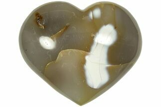 Polished Orca Agate Heart - Madagascar #210213