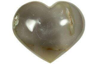 Polished Orca Agate Heart - Madagascar #210213