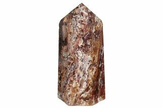 Polished, Red Chaos Brecciated Jasper Tower - Madagascar #210286