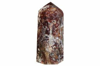 Polished, Red Chaos Brecciated Jasper Tower - Madagascar #210287