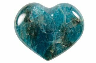 Polished Blue Apatite Hearts #210497
