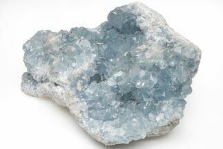 Sky Blue Celestine (Celestite) Crystal Geode Section - Madagascar #210387