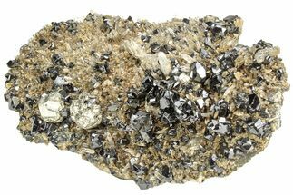 Lustrous Cassiterite Crystals On Quartz - Viloco Mine, Bolivia #209603