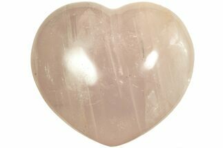 Polished Rose Quartz Heart - Madagascar #210527