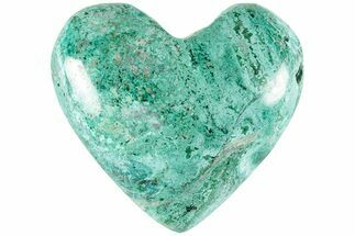 Polished Malachite & Chrysocolla Heart - Peru #210983