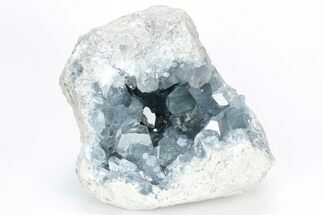 Sky Blue Celestine (Celestite) Crystal Geode - Madagascar #210372