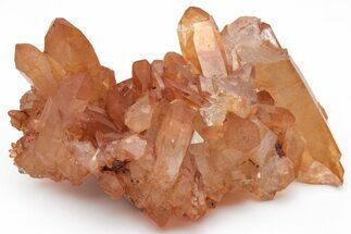 Tangerine Quartz Crystal Cluster - Brazil #212456
