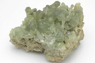 Green Prehnite Crystal Cluster - Morocco #205125