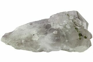 Quartz Crystal Cluster with Epidote Inclusions - China #214728