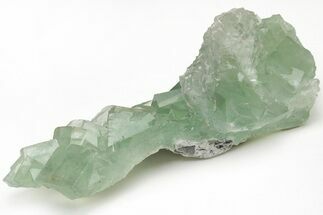 Green Cubic Fluorite Crystals with Phantoms - China #216327