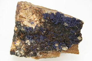 Azurite, Barite & Cubic Fluorite Association - Morocco #217791