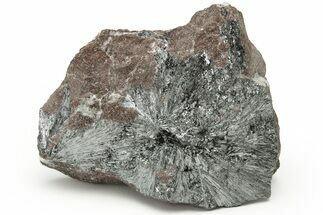 Metallic, Needle-Like Pyrolusite Crystals - Morocco #218092
